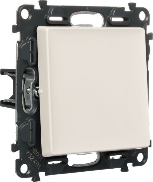 Выключатель одноклавишный Legrand Life без подсветки 10 А 250В кремовый 752501