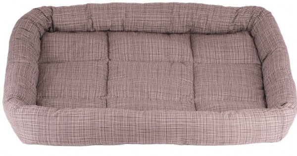 Лежак FX home Хіт 80х70х10 см коричнева смужка