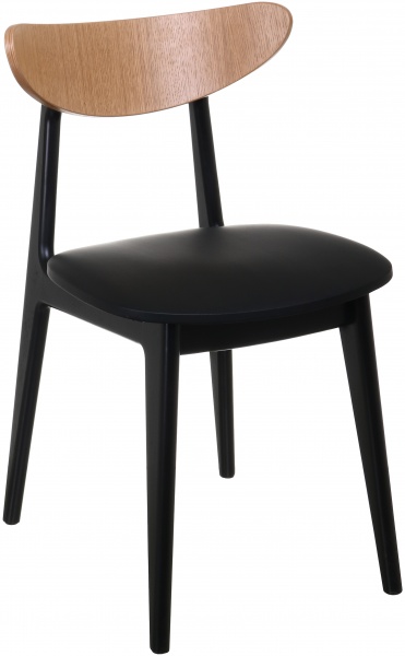 Стілець PAVLYK Марсель чорний / бук