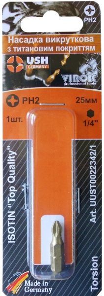 Біта USH PH2x25 мм 1 шт. UUST0022342/1