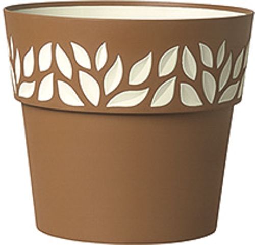 Горшок пластиковый Stefanplast Opera Orfeo круглый 11,8л терракотовый (94351) 