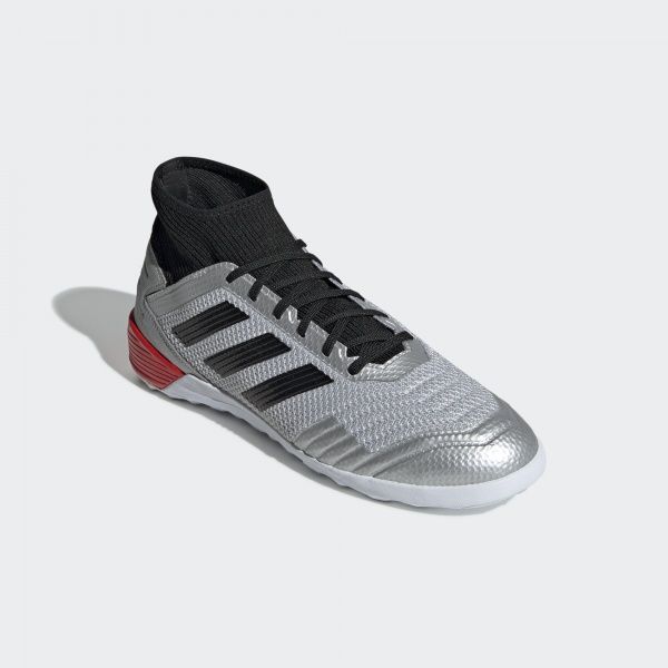 Бутсы Adidas PREDATOR 19.3 IN F35614 р. UK 9 серебристый