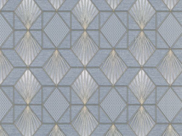 Обои виниловые горячего тиснения Славянские обои Le Grand platinum Пирамида 8576-03 1,06x10,05 м 