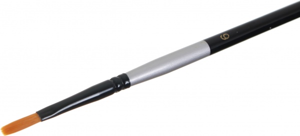 Набор кистей круглые и плоские 10 шт 