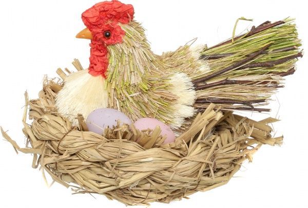 Декорация Курица в гнезде B215S6080-1