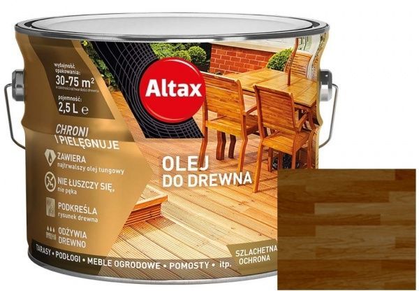 Масло для древесины Altax тик полумат 2,5 л