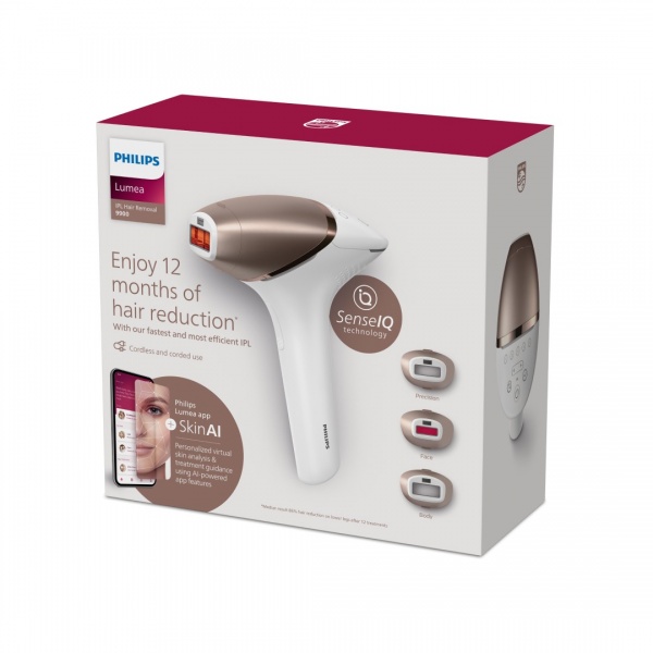 Фотоэпилятор Philips Lumea Series 9900 BRI973/00 IPL с технологией SenseIQ