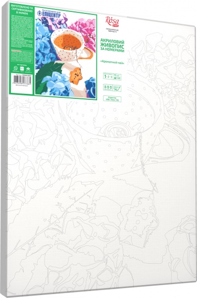Картина за номерами Ароматний чай 35x45 см Rosa Start 
