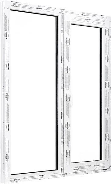 Окно двухстворчатое поворотное-откидное ALMplast 1310х1410 мм