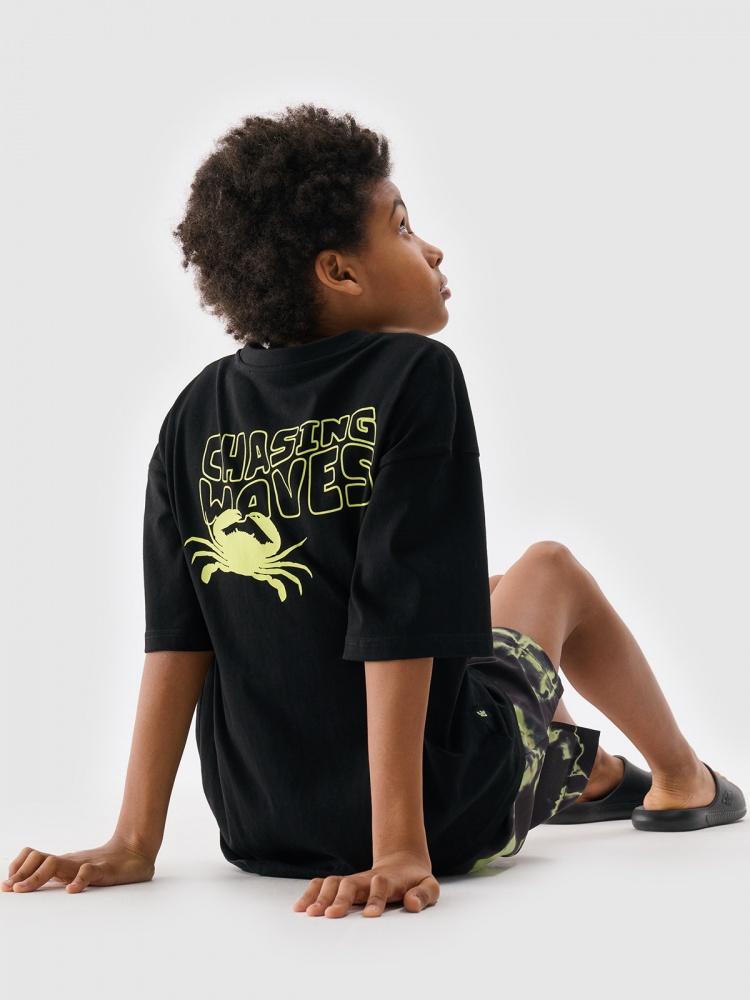 Футболка 4F TSHIRT M1914 4FJWSS25TTSHM1914-20S р.122 чорний