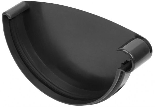 Заглушка ринви права RoofOK 120 мм графіт 