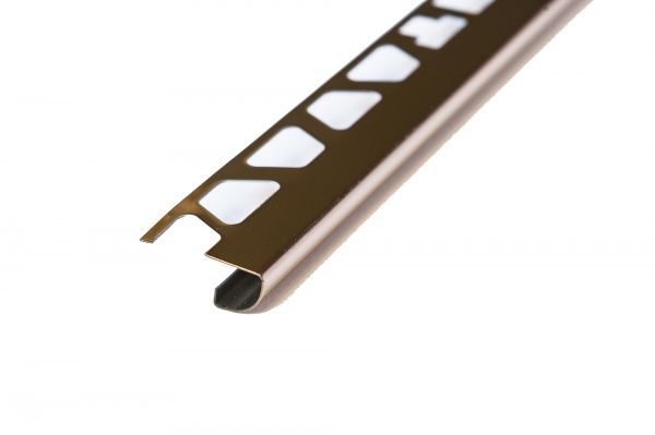 Профиль полукруглый нержавеющая сталь 12 мм 2,7 м медь глянец 