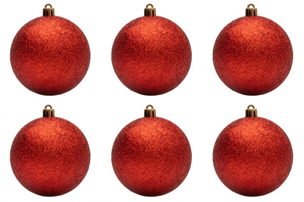 Набор елочных шаров Девилон 251239 d80 мм 6 шт./уп. 