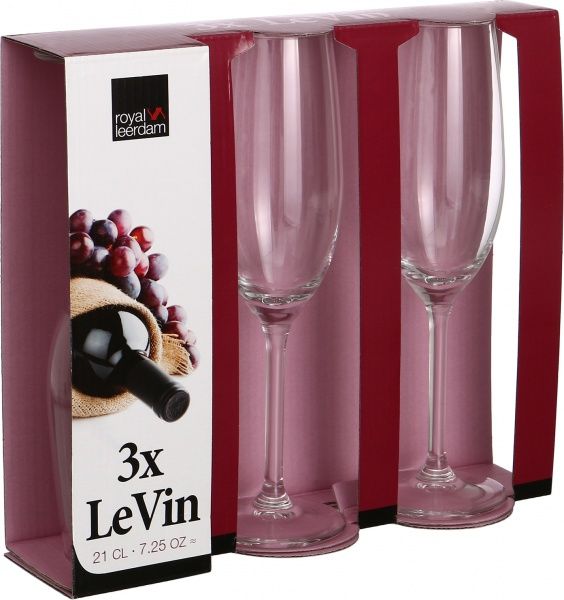 Набор бокалов для шампанского Le Vin 210 мл 3 шт. 541458 Royal Leerdam