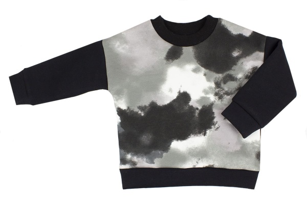 Костюм Маленькие люди Принт р.116 черный 