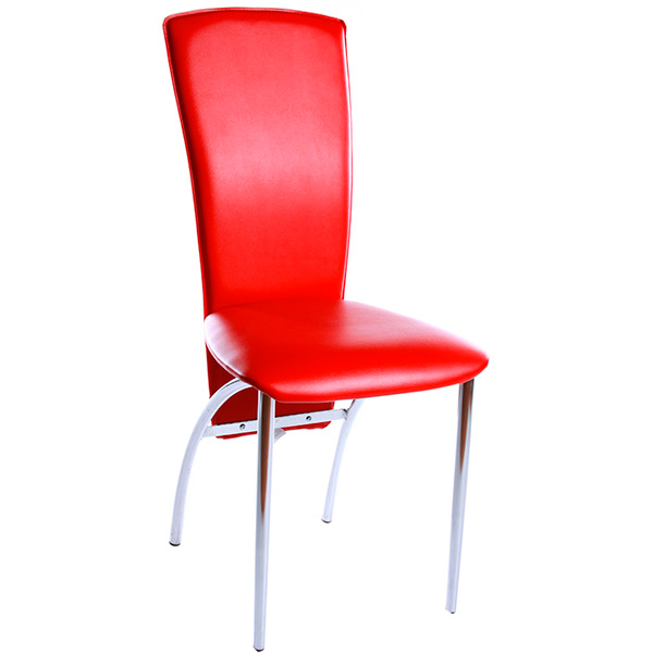 Стул обеденный Nowy Styl AMELY CHROME (BOX) (CH) V-27 хром/красный