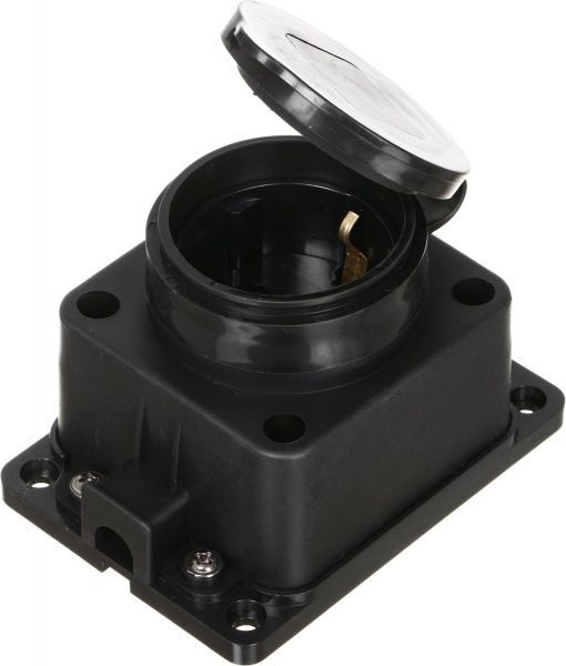 Колодка UP! (Underprice) із заземленням 1 гн. чорний YK-401P-BK 