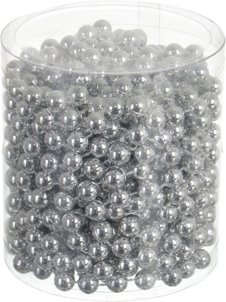 Бусы для елки 8 мм 8 м в ассортименте