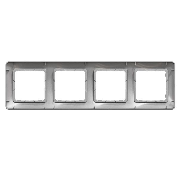 Рамка четырехместная Schneider Electric Sedna Design универсальная алюминий SDD313804