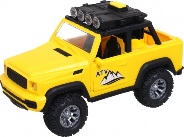 Позашляховик Shantou гірський зі звуковим і світловим ефектом 22х10х12 см жовтий 666-22P