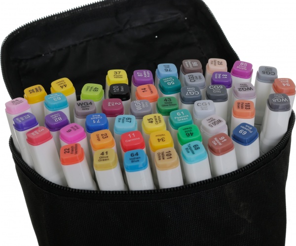 Набор двухсторонних скетч маркеров Touch Sketch Marker 48 цветов в сумочке 