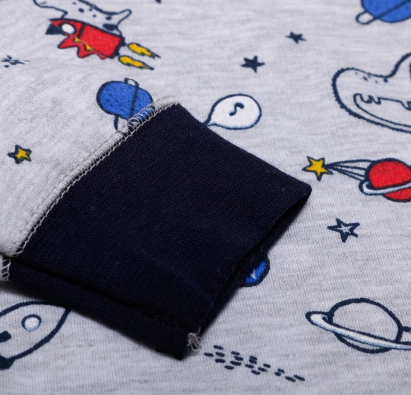 Пижама детская для мальчика Фламинго 109-307 р.86 меланж 