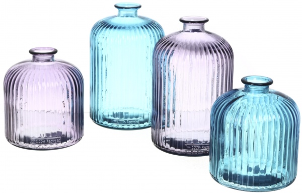 Ваза скляна San Miguel Daroca 18 см небесно-блакитна 