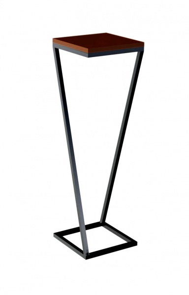 Підставка під вазон 30х30x100 см чорний 