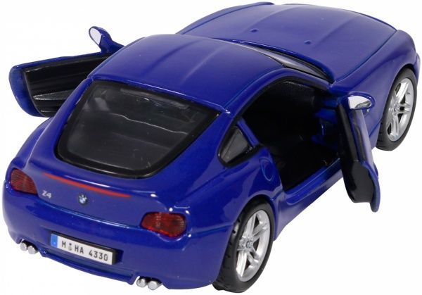 Автомодель Bburago 1:32 BMW Z4 M COUPE синий металлик серебристо серый 18-43007