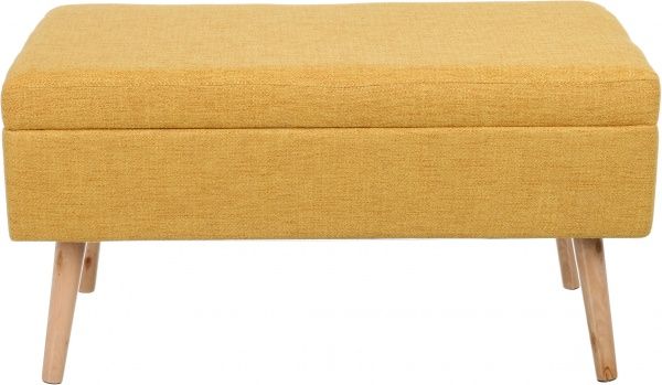 Сундук-пуф Robert 80х39,5х40 см охра 