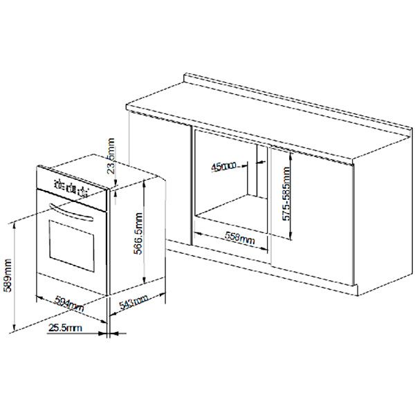 Духовой шкаф электрический Pyramida F 64 ER ivory Rustico/R