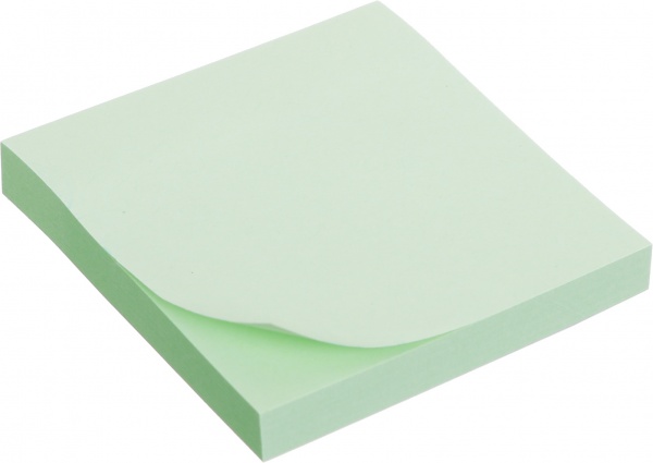 Папір для нотаток 76х76 мм з липким шаром колір в асортименті UP! (Underprice)