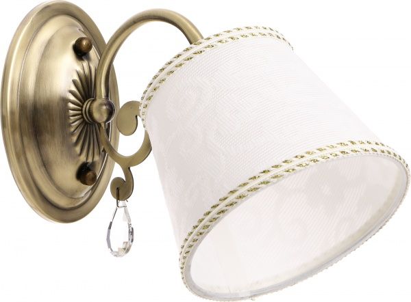 Бра Accento lighting Adelia 1x40 Вт E14 античная латунь ALSQ-MB37029/1 