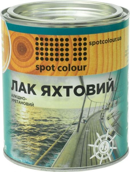 Лак яхтовий Spot Colour напівмат 0.7 л прозорий