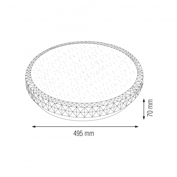 Светильник потолочный Horoz Electric GHOST 48 Вт 6400 К белый 027-003-0048-01-1