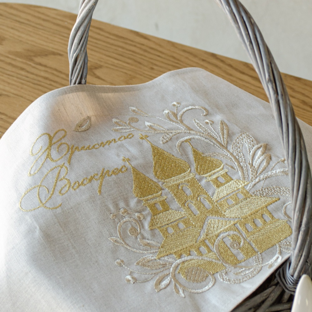 Рушник великодній 434-24/00 30x70 см Едельвіка бежевий