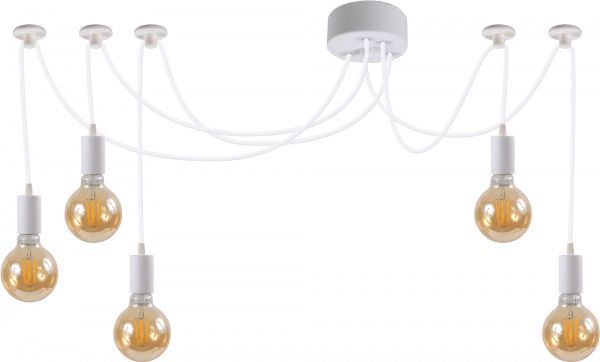 Люстра підвісна Светкомплект Павук EC 205 5x40 Вт E27 білий 