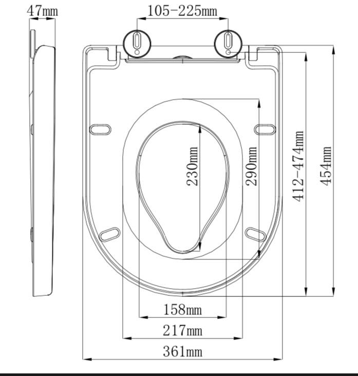 Сидіння для унітаза Woko FS-02 з дитячою накладкою soft close