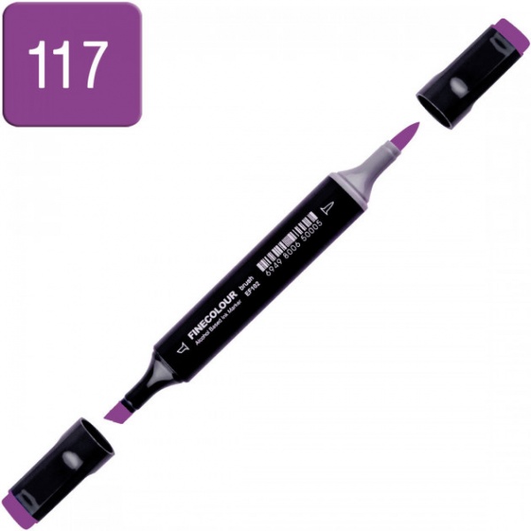 Маркер спиртовой FINECOLOUR EF102-117 фиолетовый глубокий 