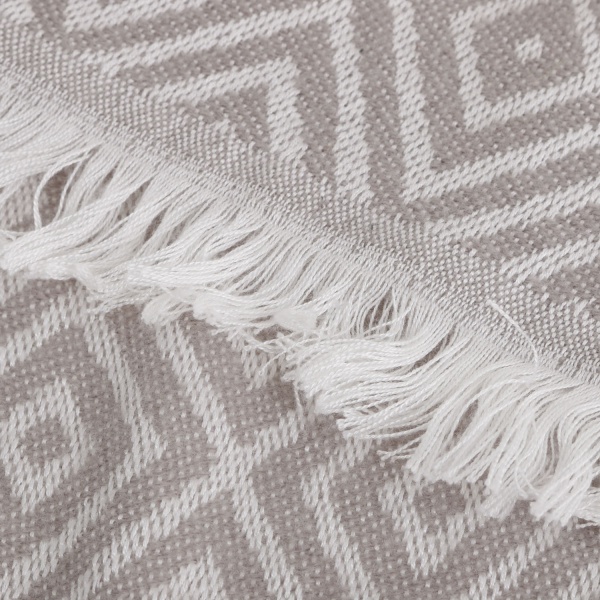 Плед Rombo 200x220 см сірий із білим La Nuit 
