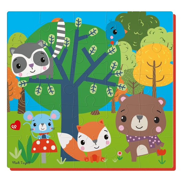 Набір м'яких пазлів Vladi Toys Лісові мешканці VT1109-02
