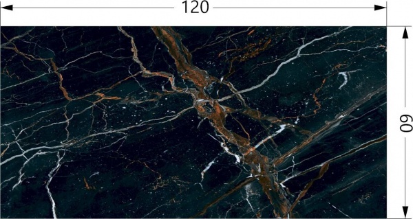 Плитка Prissmacer VANITY BLACK 60х120 