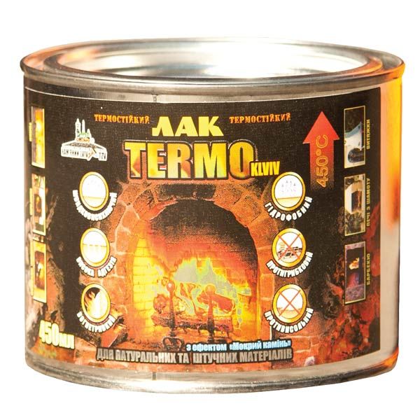 Лак Termo KLVIV_MIX мокрий ефект прозорий 0,45 л