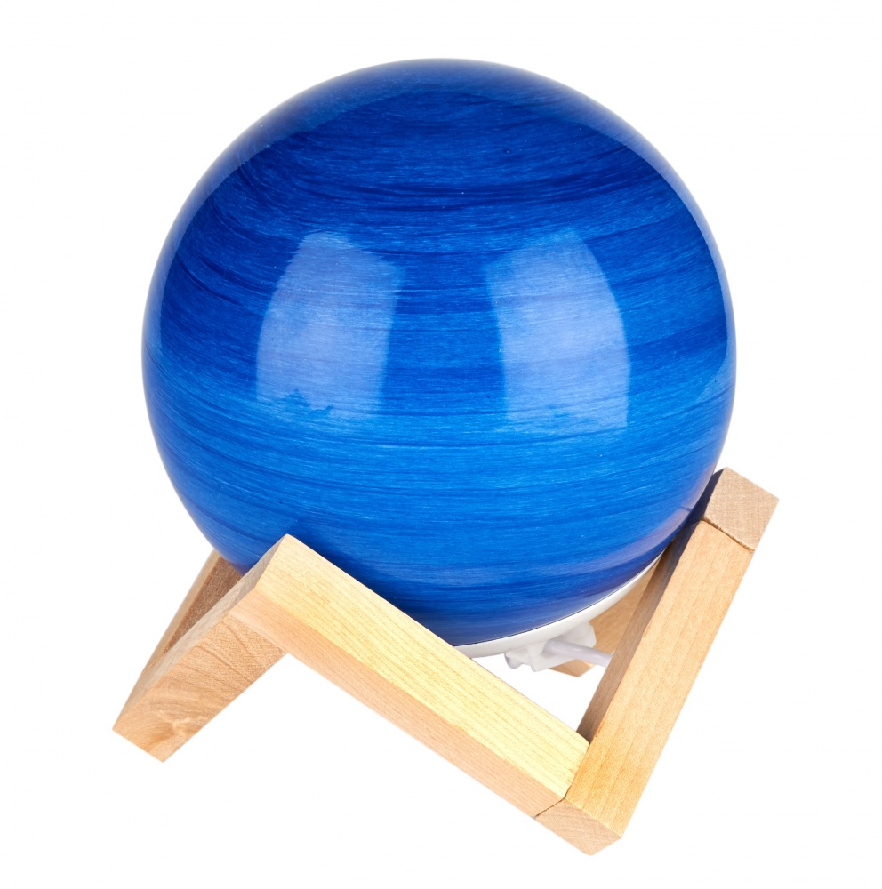 Ночник 3D Led Berger 3 Вт синий 1039-NL-12 Glass Planet 3D