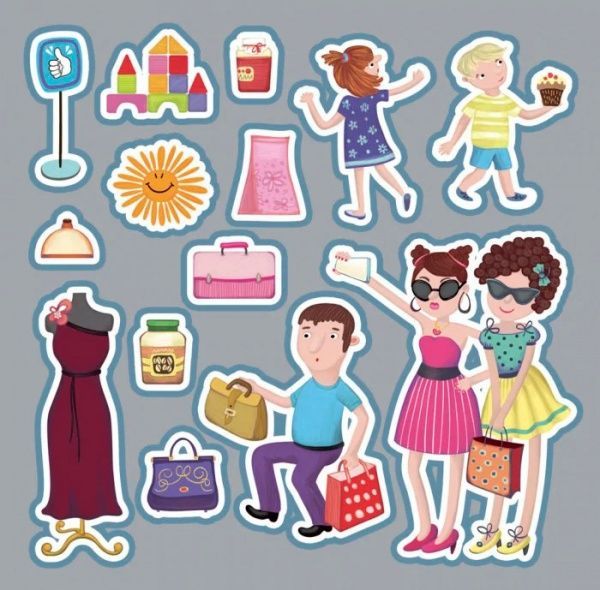 Книга «Книга Пригоди в наліпках : У супермаркеті (у)»