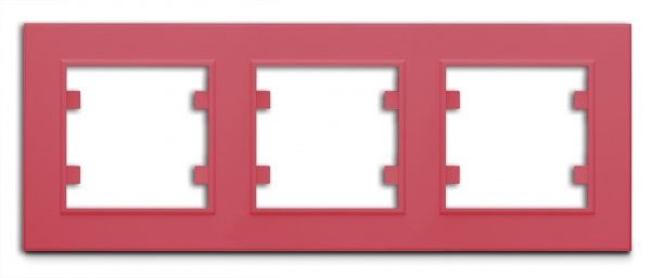 Рамка тримісна Makel Karea горизонтальна рожевий
