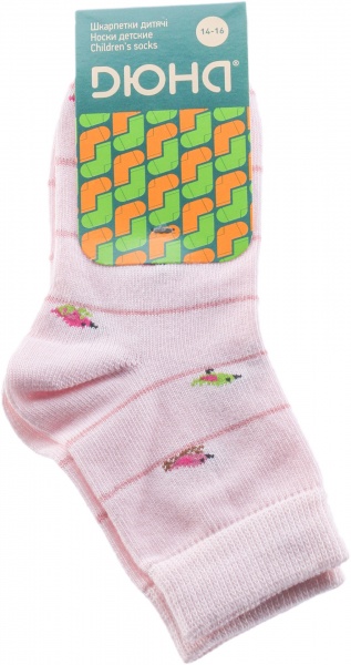 Шкарпетки дитячі для дівчаток Duna ЧО 456 р.14–16 світло-рожевий 
