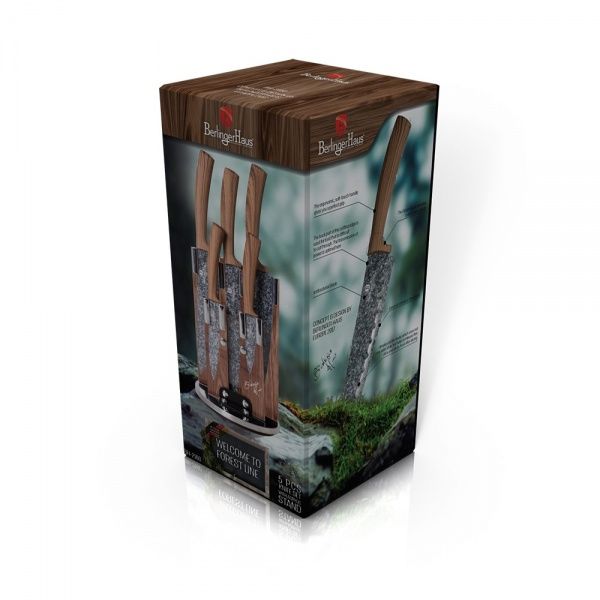 Набор ножей в колоде Forest ORIGINAL BROWN Line 6 предметов BH 2160 Berlinger