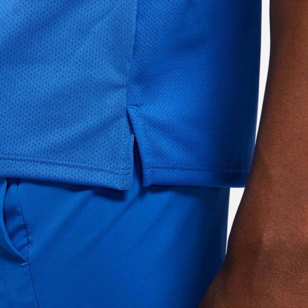 Футболка Nike M NK DF MILER TOP SS WR GX DA1181-480 р.L блакитний