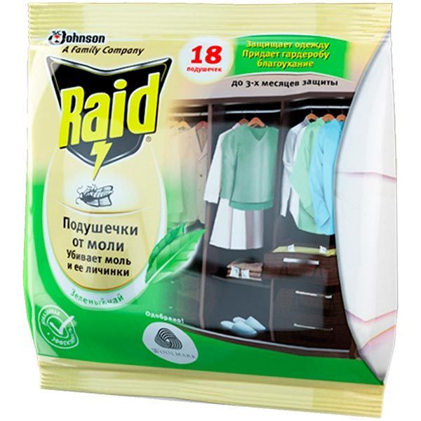 Подушечки Raid Зеленый чай